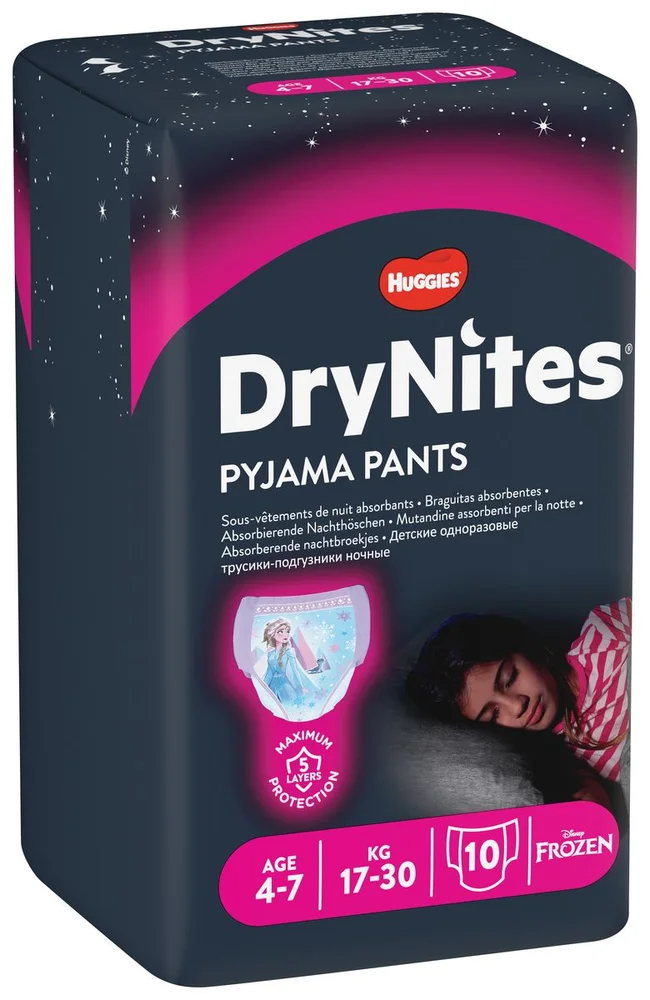 DryNites Jente 4-7 år – 10 stk. v:3758724