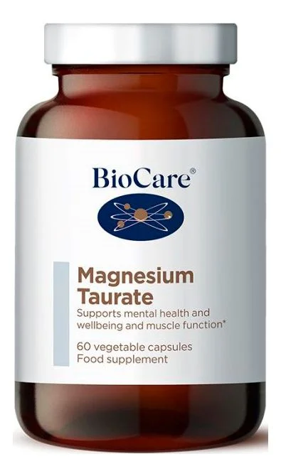 Biocare Magnesium Taurate (L-taurin) 60 Vegkapsler – 1 stk. v:6728263
