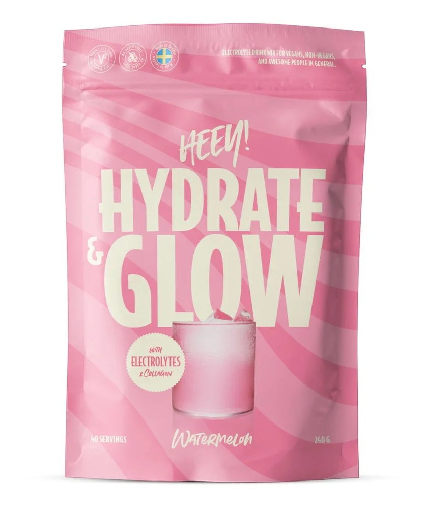 Heey! Hydrate & Glow Electrolytes + Coll-egan® – Watermelon – 240 g. v:4518368 Heey! Hydrate & Glow Electrolytes + Coll-egan® – Watermelon – 240 g. v:4518368