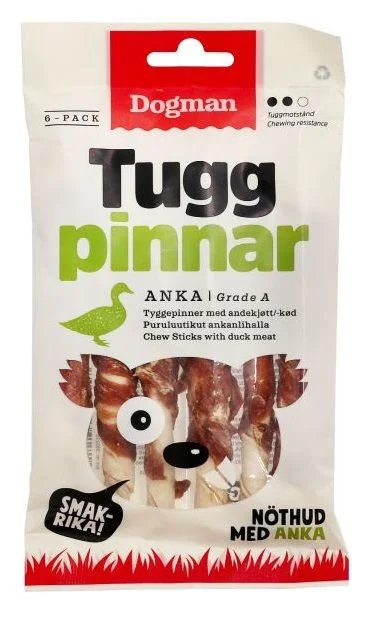Dogman Tyggepinner med and 6p Hvit S 12cm v:6581674