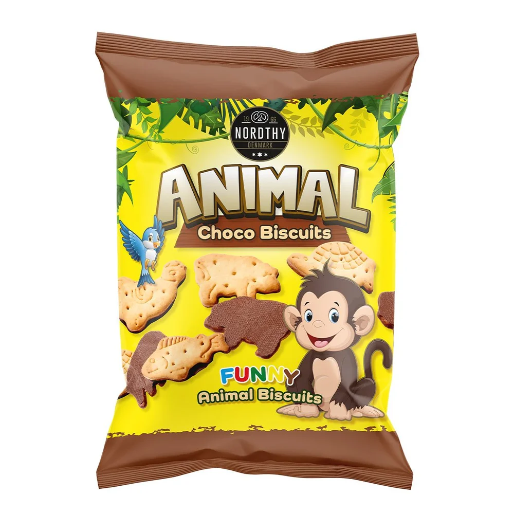 Nordthy Animal Biscuits Sjokolade – 150 g v:2801677 Nordthy Animal Biscuits Sjokolade – 150 g v:2801677
