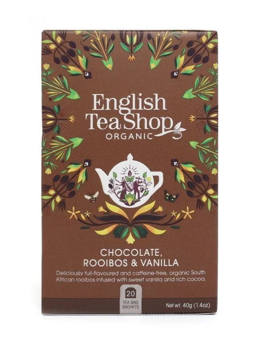 English Tea Shop Te Choco, Rooibos & Vanilla (koffeinfri) 20stk v:3459459 English Tea Shop Te Choco, Rooibos & Vanilla (koffeinfri) 20stk v:3459459
