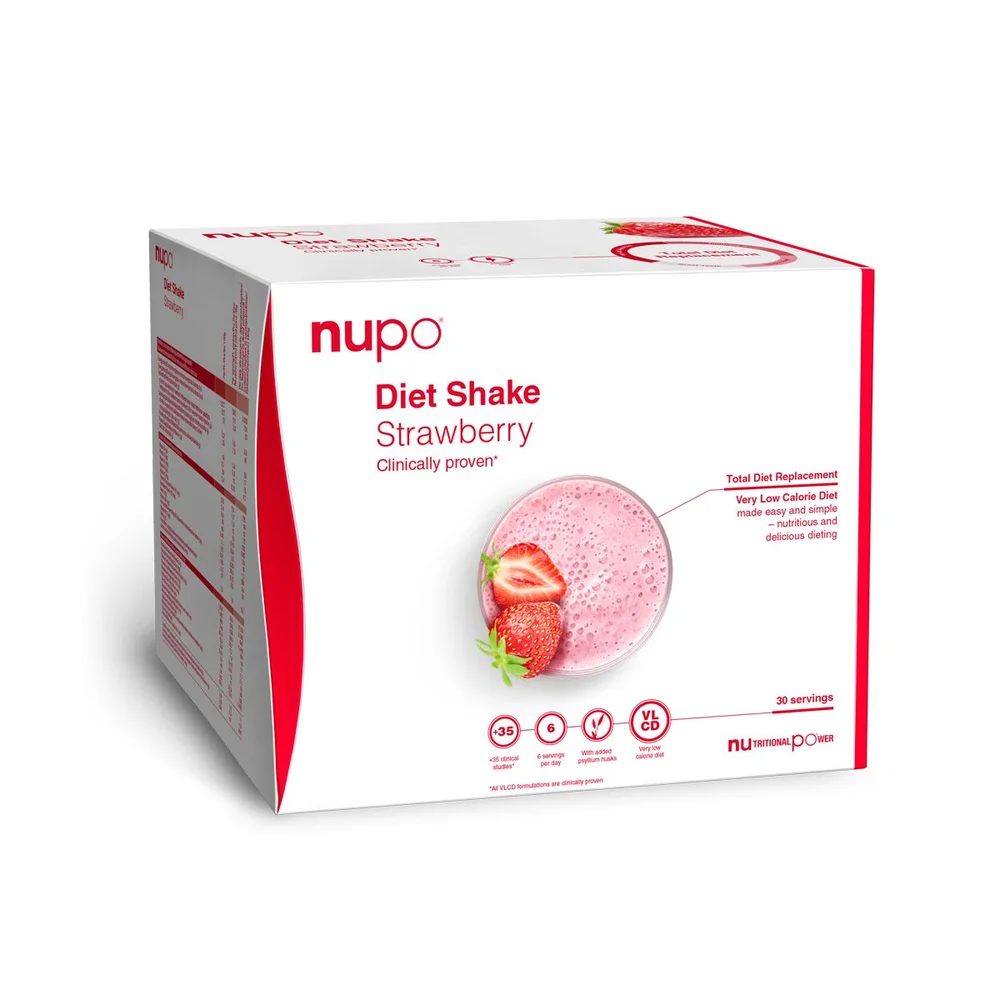 Nupo Diet Shake Strawberry – superpakke v:1219353