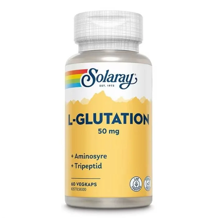 Solaray L-glutation 50 mg 60 kapsler v:8745696 Solaray L-glutation 50 mg 60 kapsler v:8745696
