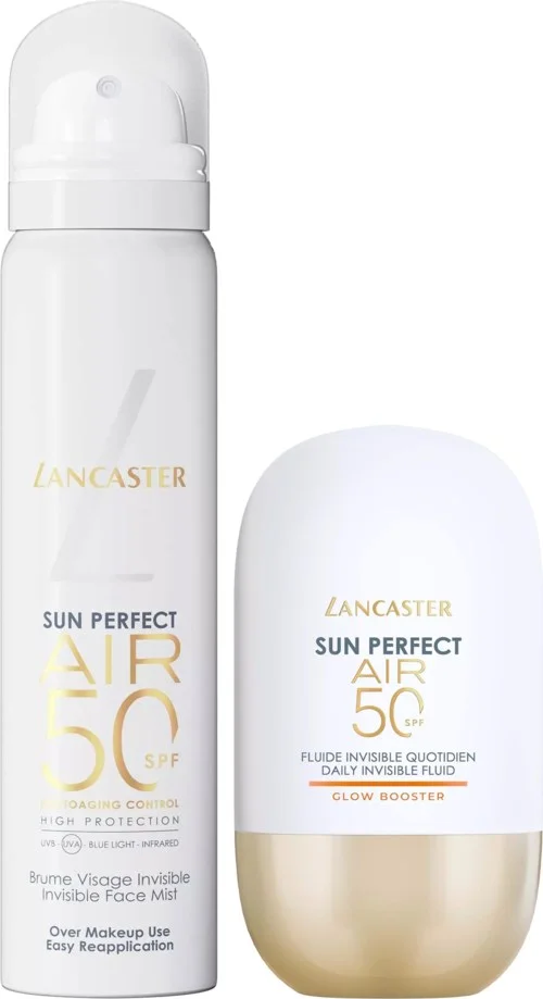Lancaster Sun Perfect AIR Glow Booster SPF50 Bundle Fluid 40 ml & Face Mist 75 ml v:3670180 Lancaster Sun Perfect AIR Glow Booster SPF50 Bundle Fluid 40 ml & Face Mist 75 ml v:3670180
