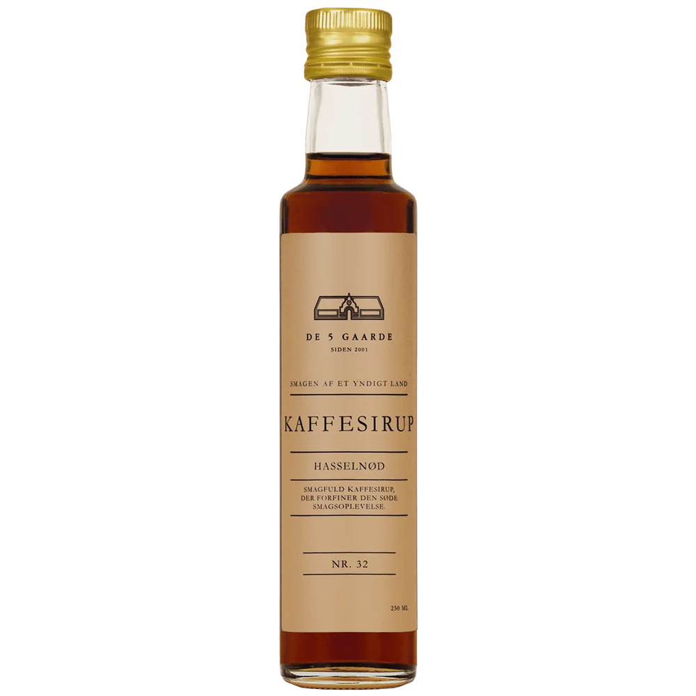 DE 5 GAARDE kaffesirup Hasselnøtt - 250 ml v:3441468