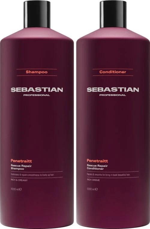 Sebastian Professional Penetraitt Bundle Rescue Repair Shampoo 1000 ml & Conditioner 1000 ml v:8866563