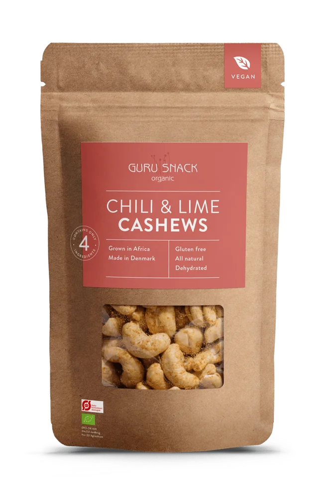 Guru Snack Cashews chili & lime – 100 g v:5074681