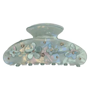 DARK Flower & Butterfly Hair Claw Milieu Green & Army v:2467521 DARK Flower & Butterfly Hair Claw Milieu Green & Army v:2467521