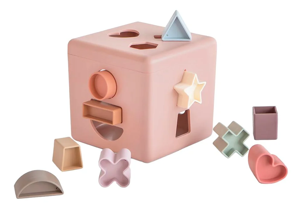 Mushie Shape Sorting Box - Petal - 1 stk. v:8209494