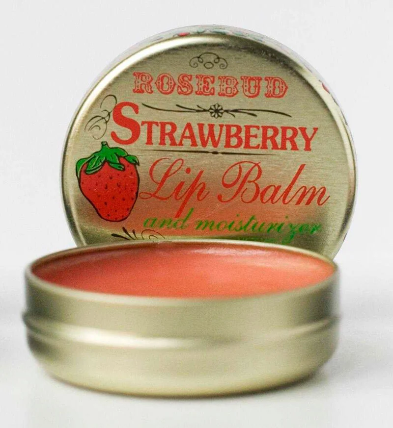 Rosebud Salve Strawberry - Fuktighetsgivende Jordbærsalve v:8377869