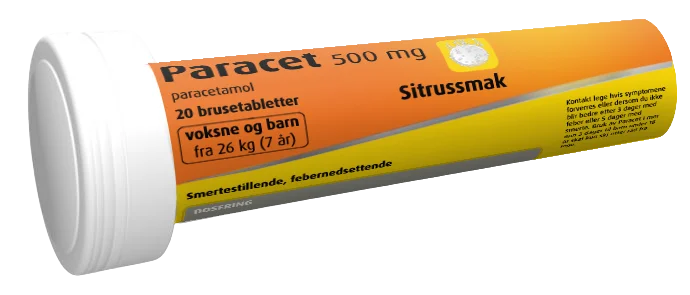 Paracet 500 mg brusetablett 20 stk v:9150995