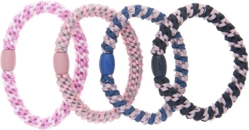 Dazzling Hair Ties 4-Pack Woven Multi Colored v:2012991