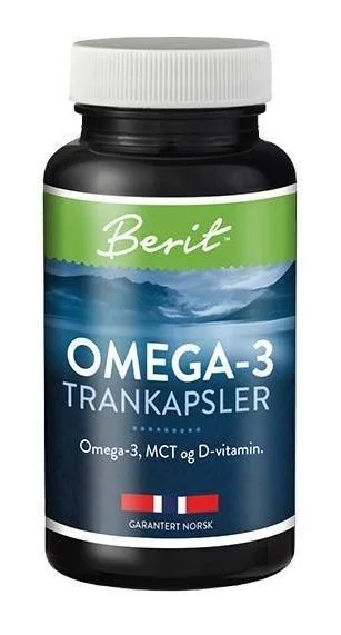 Berit Nordstrand Trankapsler med Omega 3, MCT og vitamin D – 60 stk v:8595925