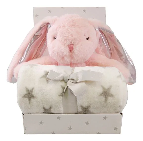 Carlo Baby Fleeceteppe Grå Prikk og Bamse Rosa Kanin – 1 stk. v:9980846 Carlo Baby Fleeceteppe Grå Prikk og Bamse Rosa Kanin – 1 stk. v:9980846