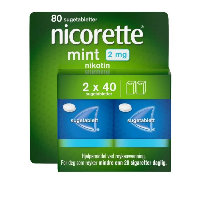 Nicorette sugetablett 2mg mint 80 stk v:7513086