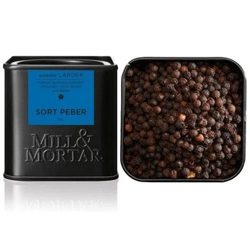 Mill & Mortar Sort Pepper hel Ø - 50 g v:1754582