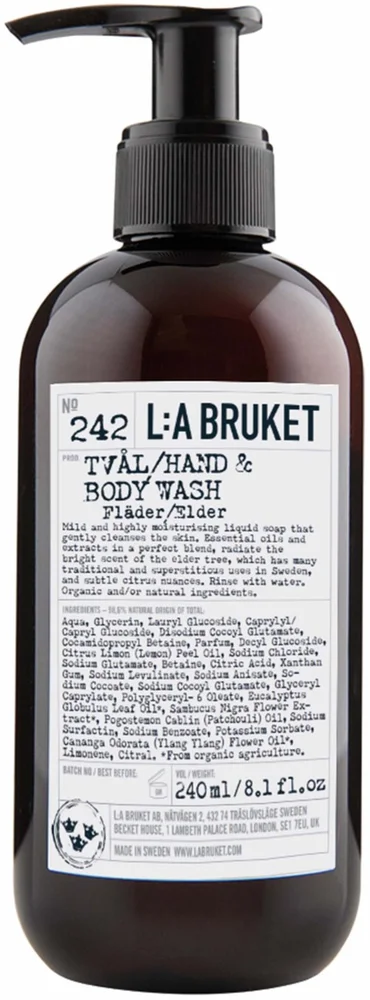 L:a Bruket 242 Hand & Body Wash Elder CosN 240 ml v:6635596