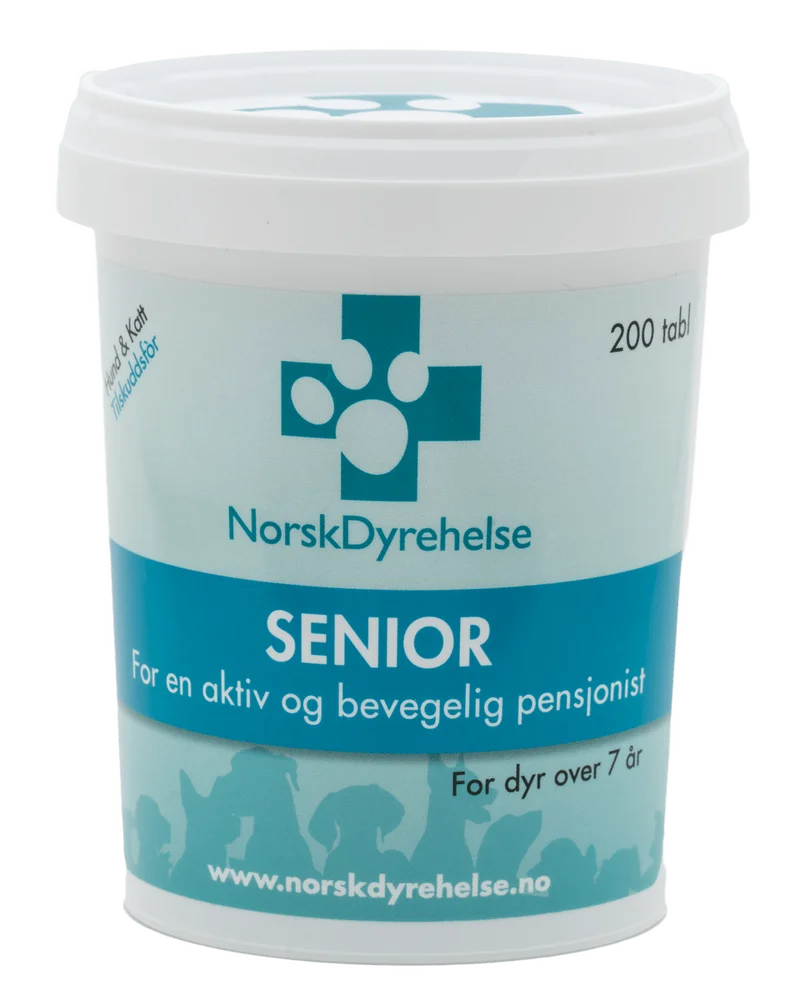 Norsk Dyrehelse Senior – 200 tabl. v:2425347 Norsk Dyrehelse Senior – 200 tabl. v:2425347