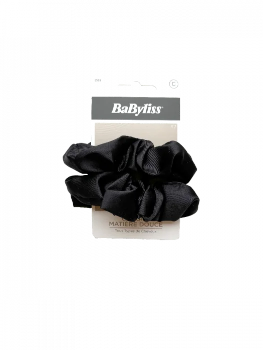 BaByliss Scrunchies Silky Black 2 stk v:4743536 BaByliss Scrunchies Silky Black 2 stk v:4743536