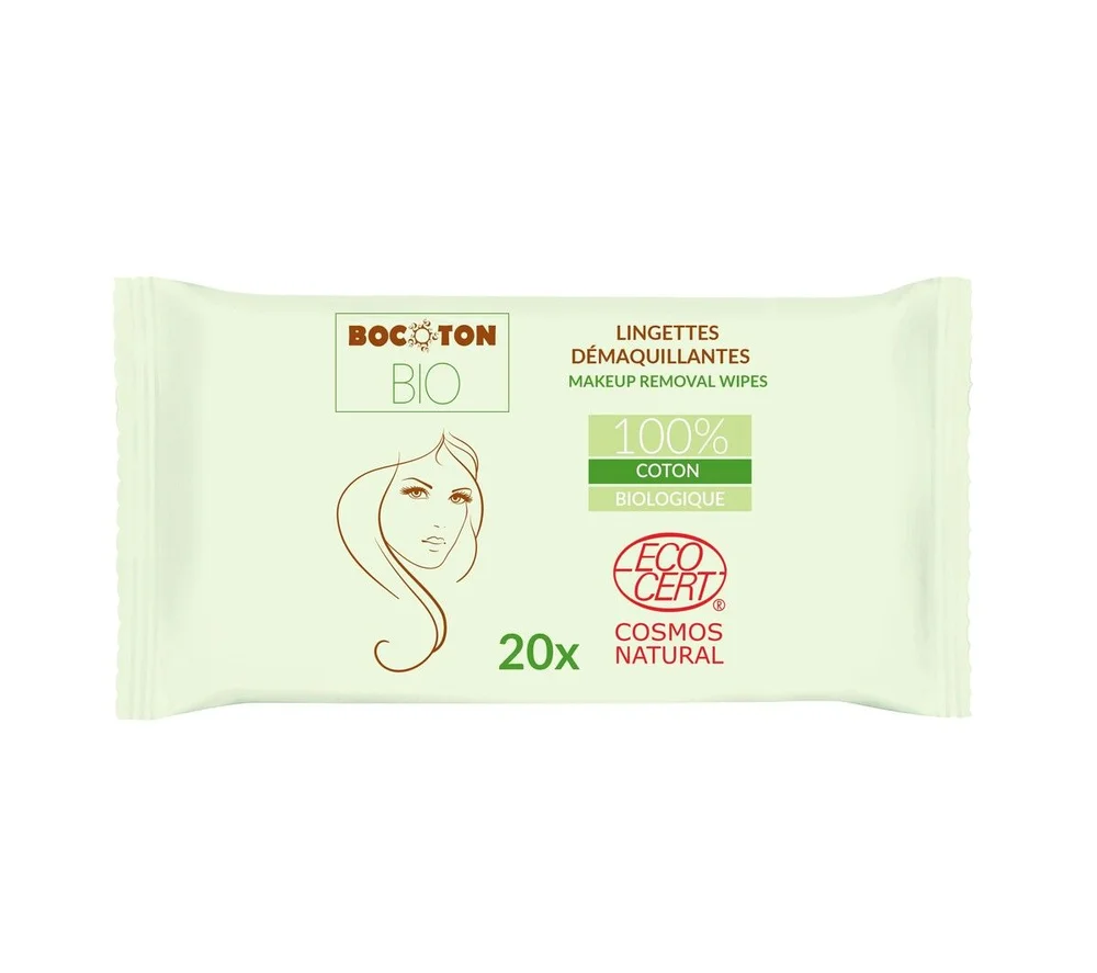 Bocoton Bio Makeup Wipes - 20 stk. v:3237605