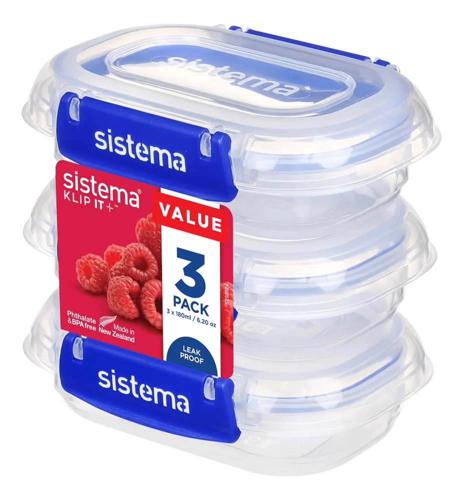 Sistema Klip It Plus Rectangle 180 ml. – 3 stk. v:9270730 Sistema Klip It Plus Rectangle 180 ml. – 3 stk. v:9270730