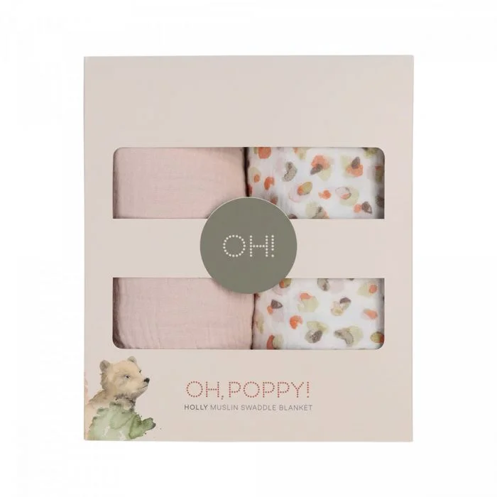 Oh Poppy svøpeteppe baby musselin 2-pk v:1503157 Oh Poppy svøpeteppe baby musselin 2-pk v:1503157