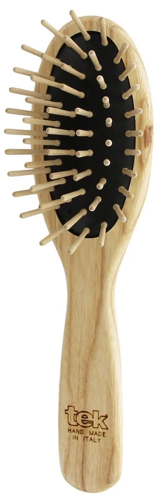Tek Small Oval Hair Brush With Short Wooden Pins v:3492528