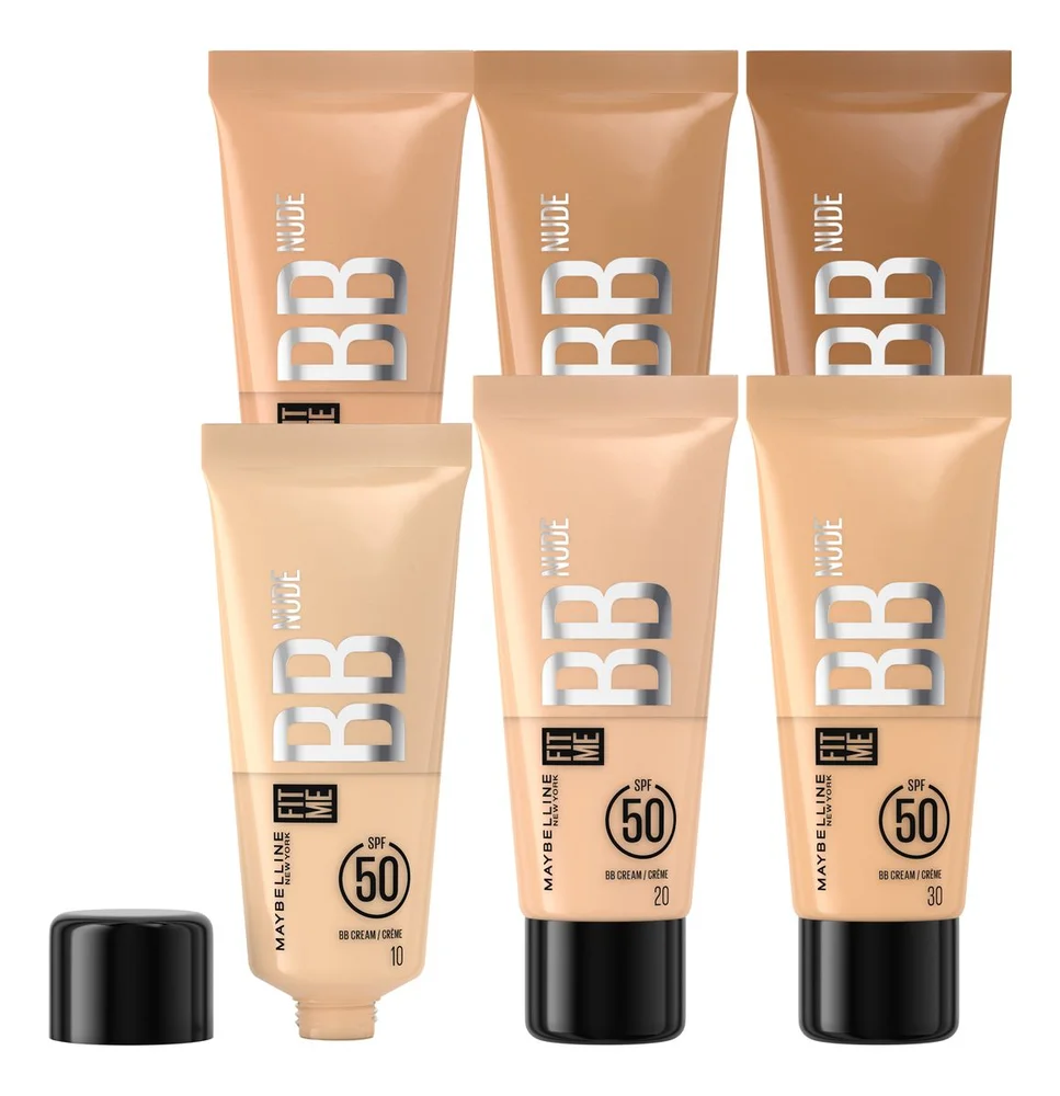 Maybelline New York Fit Me Nude BB Cream SPF50 – Flere farger v:4596322 Maybelline New York Fit Me Nude BB Cream SPF50 – Flere farger v:4596322