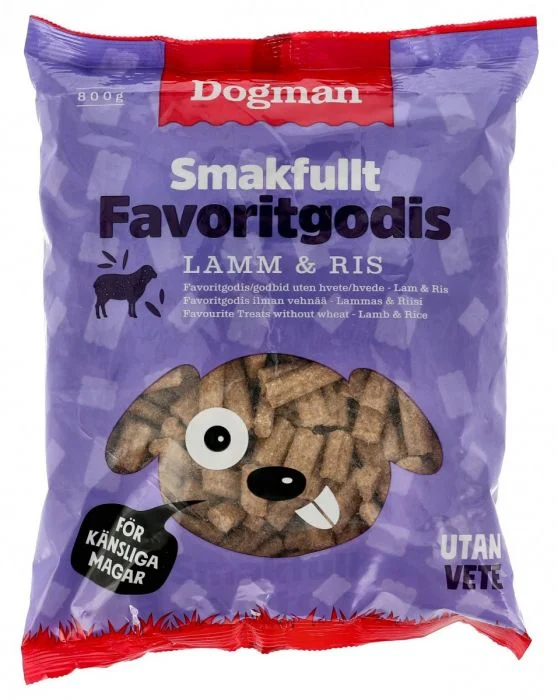 Dogman Favoritgodis lam og ris 800g v:7818857