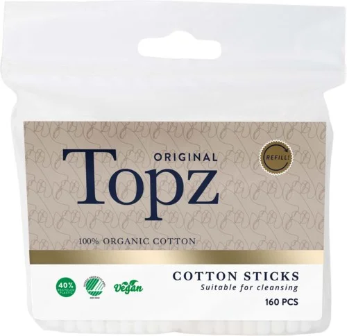 Topz Premium Refill Cotton Sticks 160 stk v:6005635 Topz Premium Refill Cotton Sticks 160 stk v:6005635