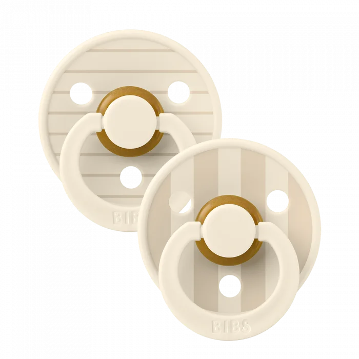 BIBS Pacifier Studio Colour 2 PACK Pin Latex Size 2 Ivory Vanilla Mix v:1088493 BIBS Pacifier Studio Colour 2 PACK Pin Latex Size 2 Ivory Vanilla Mix v:1088493