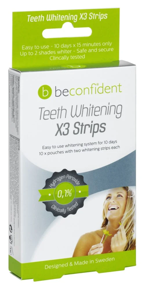 Beconfident Teeth Whitening X3 Strips, 10 days 20 strips v:7246076 Beconfident Teeth Whitening X3 Strips, 10 days 20 strips v:7246076