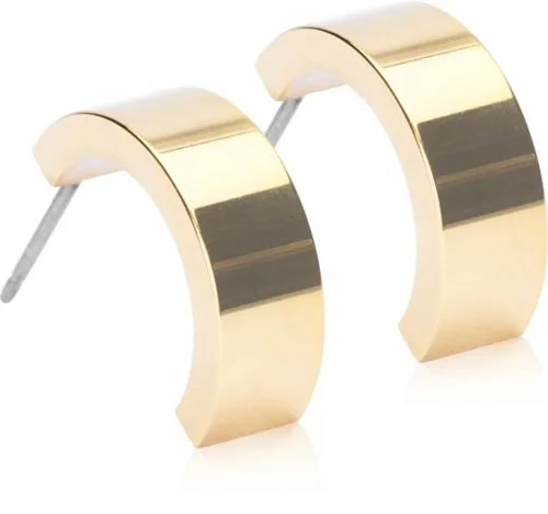 Blomdahl Golden Titanium Pendant Plain Grand Curved 15 mm v:5209167 Blomdahl Golden Titanium Pendant Plain Grand Curved 15 mm v:5209167