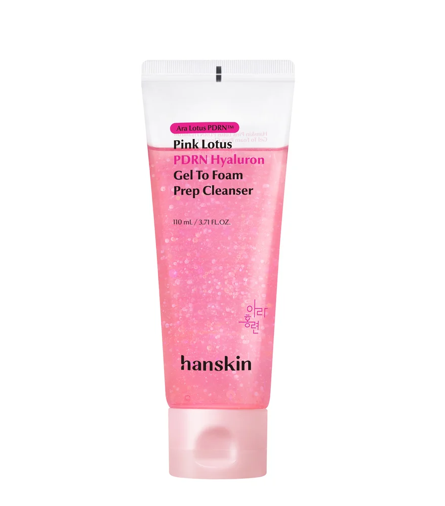 Hanskin Pink Lotus PDRN Hyaluron Gel to Foam Prep Cleanser v:6126291
