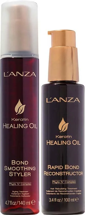 Lanza Healing Oil Bundle Styling Treatment 140 ml & Rebuilding Treatment 100 ml v:2410097 Lanza Healing Oil Bundle Styling Treatment 140 ml & Rebuilding Treatment 100 ml v:2410097