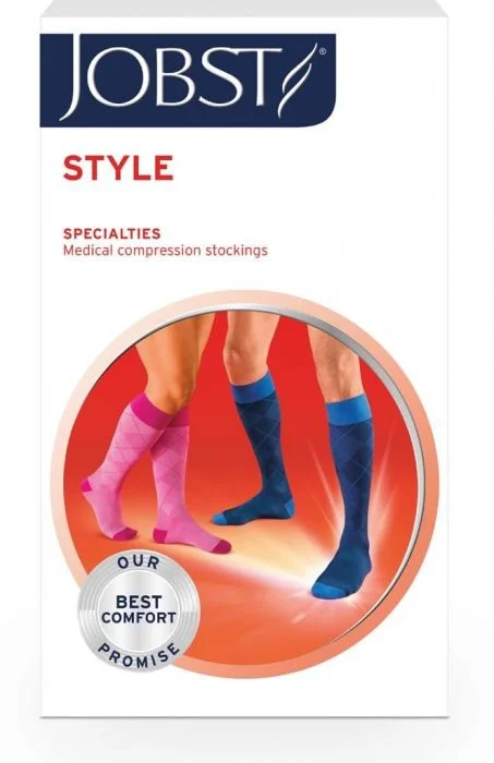 Jobst style K1 knestrømpe grå S v:6307424