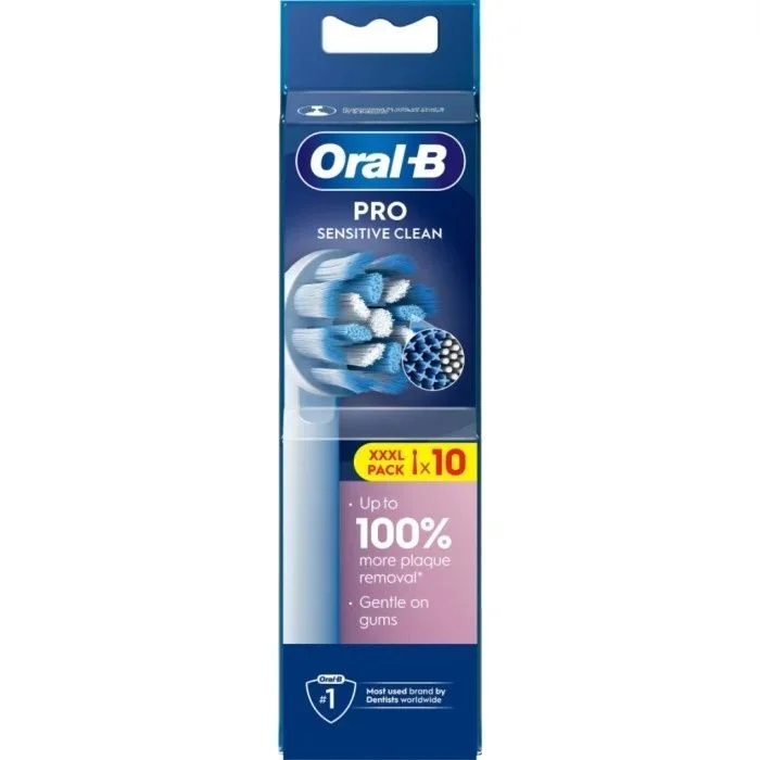 Oral-B Pro Sensitive Clean Tannbørstehoder 10 Stk v:1628818