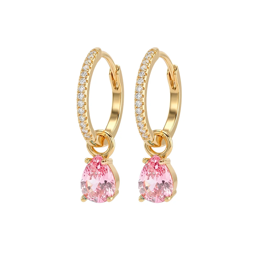 Nora Norway Clover Ear Gold Pink v:4716618
