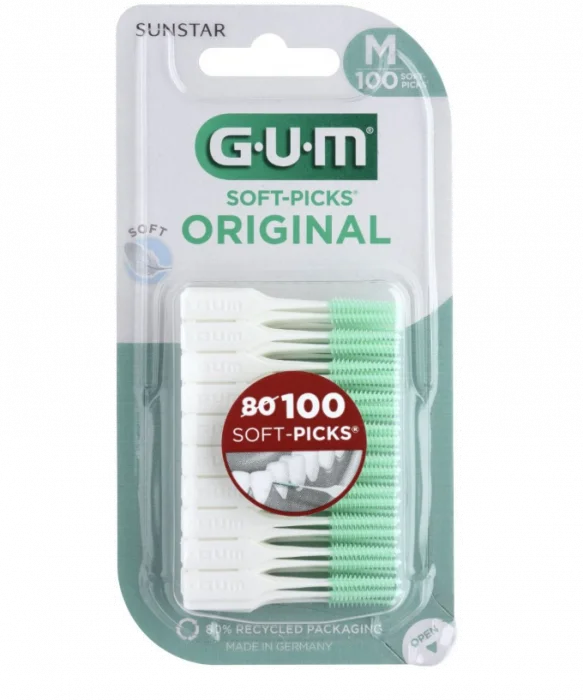 Gum Soft-Picks Original mellomromsbørste regular/medium 100 stk v:8939323 Gum Soft-Picks Original mellomromsbørste regular/medium 100 stk v:8939323