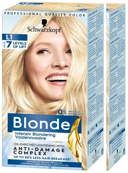 Schwarzkopf Blonde L1 Intensiv Blondering-2 pack v:6885634