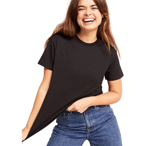 Women’s Classic Crew Neck T-Shirt Svart | Str. S v:4736737