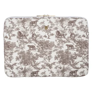 DARK Velvet Mac Cover Warm Taupe Savannah Pattern v:2364847