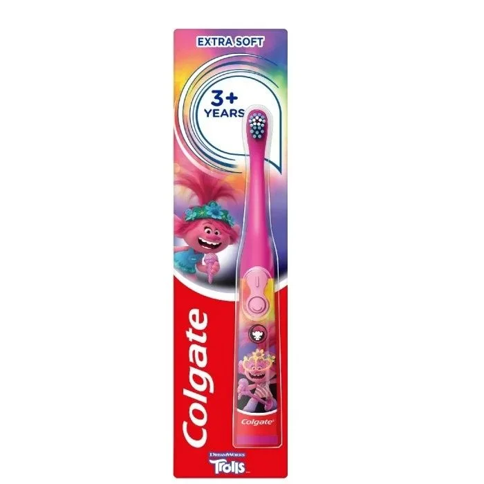 Colgate Batteritannbørste Trolls Extra Soft v:7978865 Colgate Batteritannbørste Trolls Extra Soft v:7978865