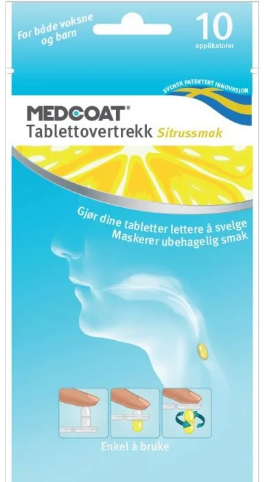 MEDCOAT Tablettovertrekk Sitrussmak 10stk. v:9058829