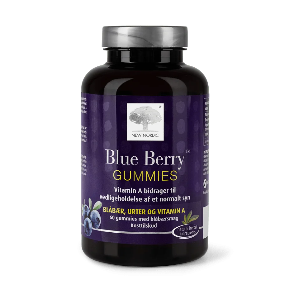 New Nordic Blue Berry gummies - 60 stk. v:6660349