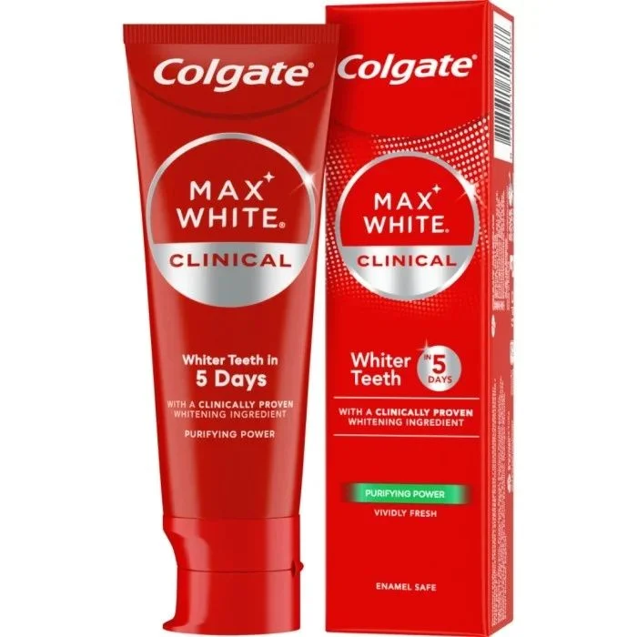 Colgate Max White Clinical Tannkrem 75 ml v:4160865