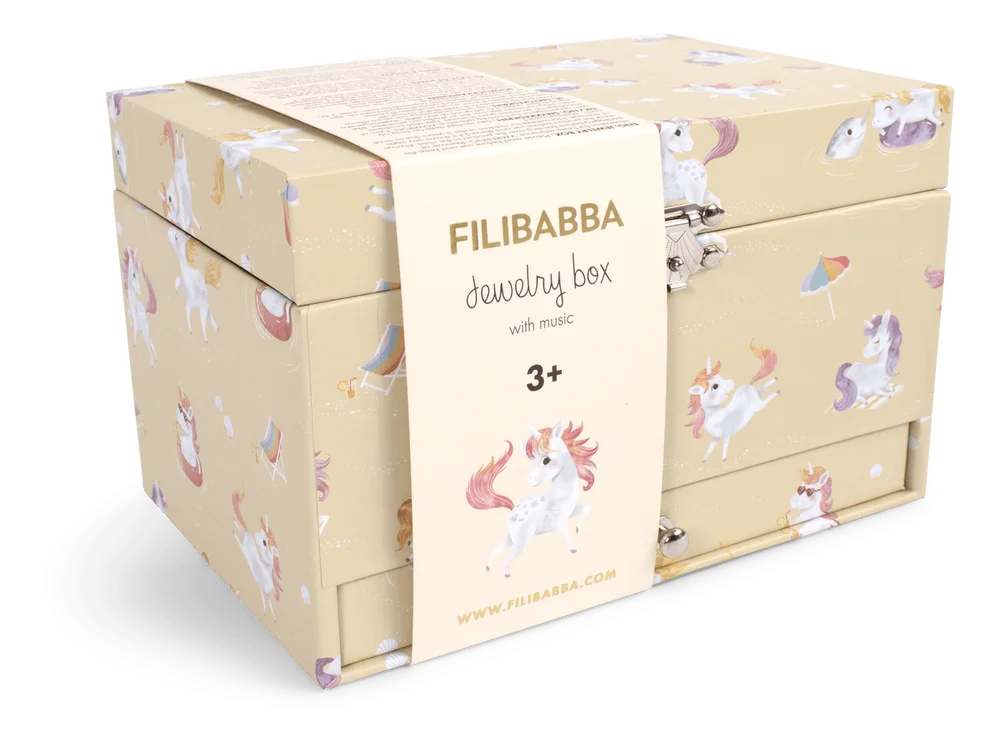 Filibabba Smykkeskrin med musikk – Unicorn – 1 stk. v:5313128 Filibabba Smykkeskrin med musikk – Unicorn – 1 stk. v:5313128