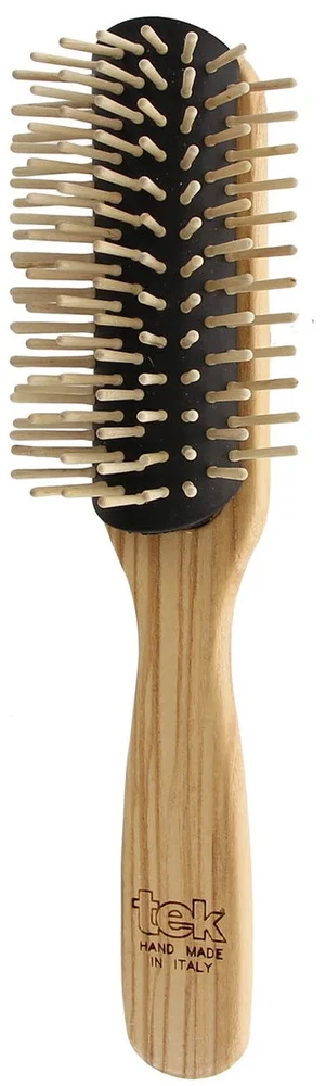 Tek Big Curved Row Brush With Short Wooden Pins v:1199620