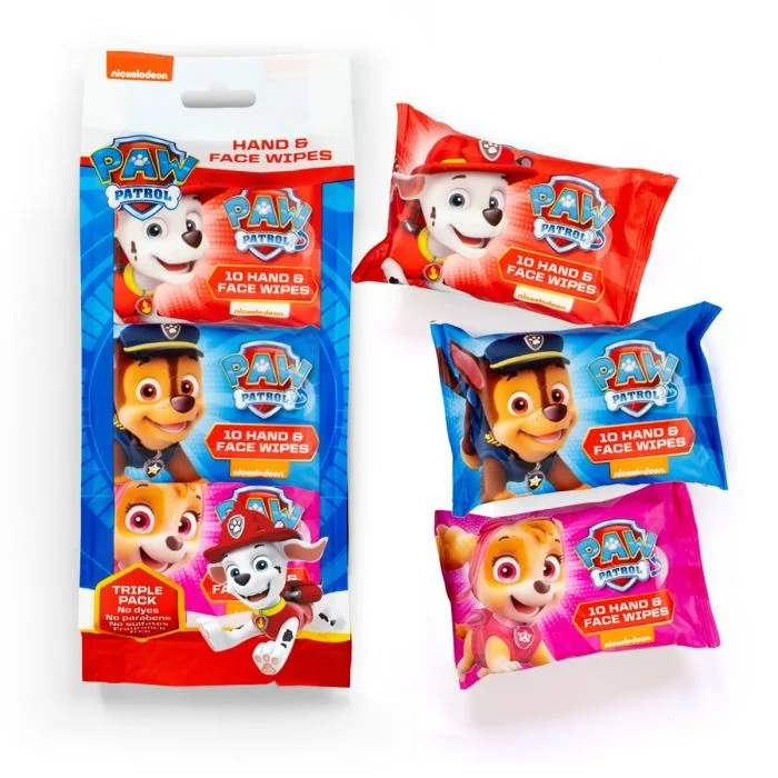 Jellyworks Paw Patrol Hand & Face Wipes 3x10 stk v:5188618